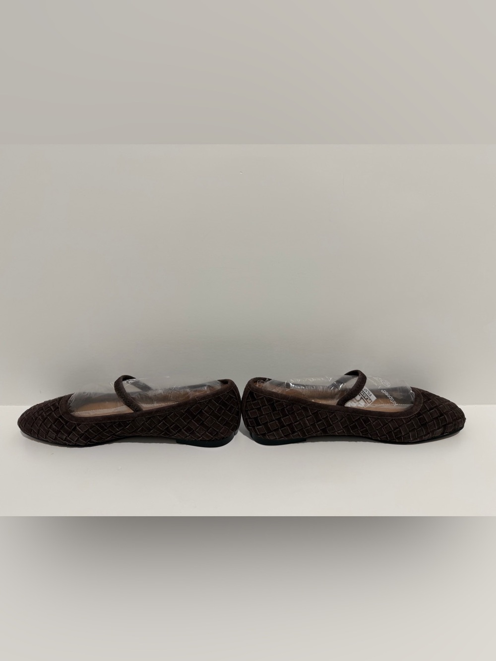 NEW Madewell The Greta Ballet Flat in Woven Dark Roast Suede NU879 $138 size 7 - Picture 9 of 12